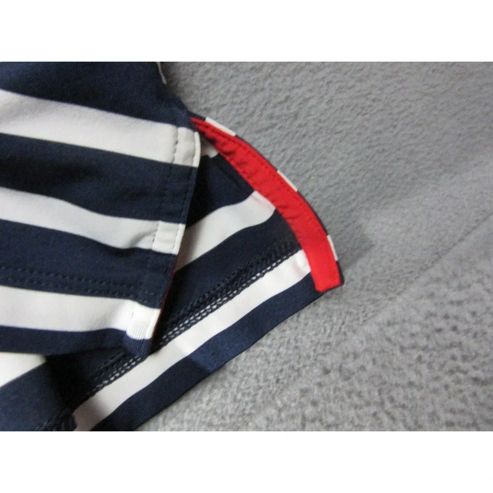 RLX Ryder Cup Shirt Polo Mens Large Blue White Striped Ralph Golf Performance